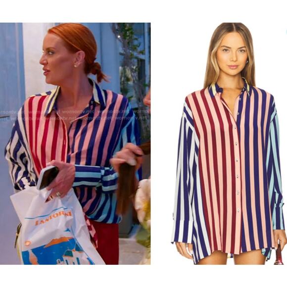 NWT Muma World Striped Oversized Shit, Small $395 - Picture 2 of 9